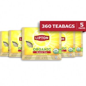 Lipton Organic Black Tea Bags (Black, 360 Count) qwnvr