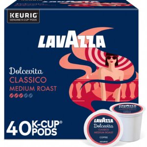 Lavazza Dolcevita Classico Medium Roast Coffee K-Cup Pods for Keurig Brewers (40 Count) uw9yr